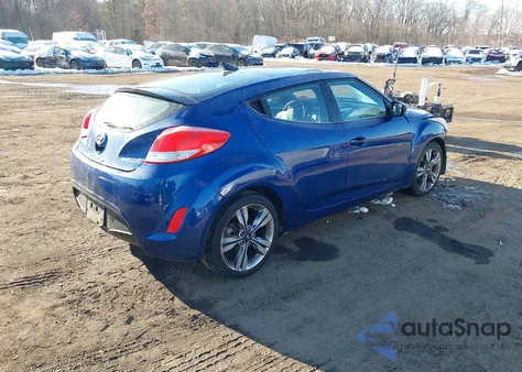 2017 Hyundai Veloster Value Edition from USA, damaged, VIN KMHTC6AD7HU317220